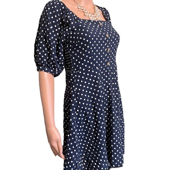 VERO Moda Nordstrom Polka Dot Square Neck Dress - Picture 2 of 13